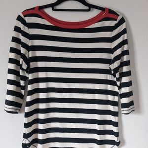 Gap - boat neck 3/4 sleeve tee - size L